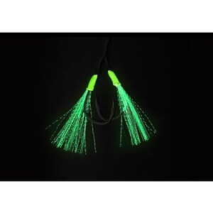  Noeby Jigging Hook Lj10 2/0 Assist Glow 2 Pcs