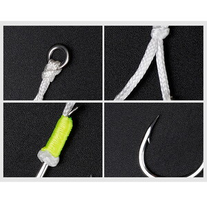  Noeby Jigging Hook Lj20 4/0 Assist Glow 2 Pcs