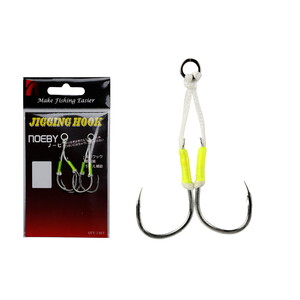 Noeby Jigging Hook-D Lj15 3/0 Assist 2 Pcs