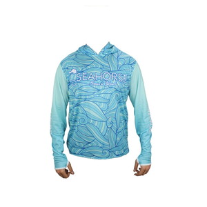 Sea Horse Special Angler Uv T-Shrt Blue Wave S