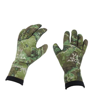 Aruba Neopren 3mm Dalış Eldiveni Camo Green S