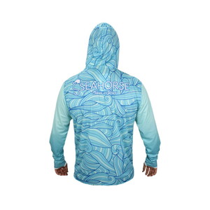  Sea Horse Special Angler Uv T-Shrt Blue Wave 2XL