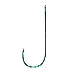 Duel Hyper Bass Worm Hook Green  No:1/O 4 Pcs İğne