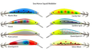  Sea Horse Squid Wobbler 100 Mm 26 Gr Mystic Blue#