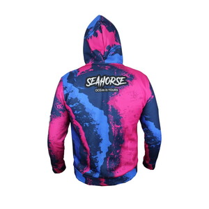  Sea Horse Angler Hoodie Blue Pink Label S