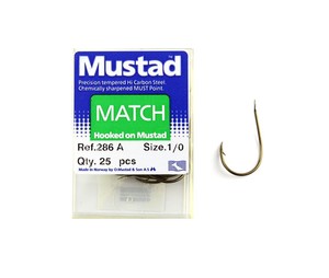 Mustad 286 A No:1/0 25 Pcs