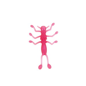 Crony Worm Tale 5.6 Cm Pink 10 Pcs