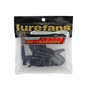  Lurefans Worm Tail 6,8 Cm Color 5# 10 Pcs