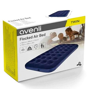 Avenli Floked Air Bed Tek Kişilik 191cm*99cm*22cm