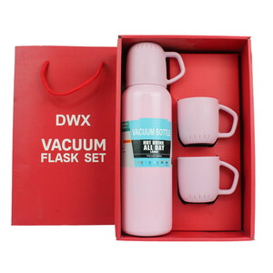 Sea Horse Vacum Bottle Set 500Ml Pembe