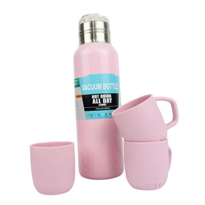  Sea Horse Vacum Bottle Set 500Ml Pembe