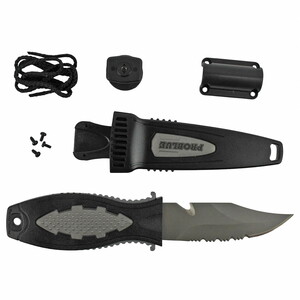  Problue Divers Knife Titanyum KN-65T-SIL Siyah-Gri